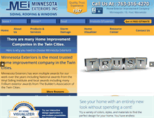 Tablet Screenshot of minnesotaexteriors.com